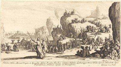 The Crossing of the Red Sea by Jacques Callot