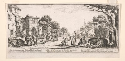 The Dying by the Roadside by Jacques Callot