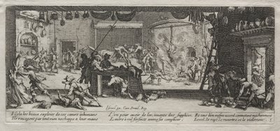 The Large Miseries of War: Pillaging by Jacques Callot