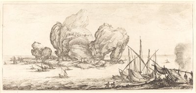 The Large Rock, probably c. 1630 by Jacques Callot