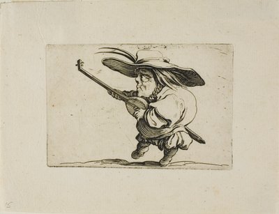 The Lute Player by Jacques Callot