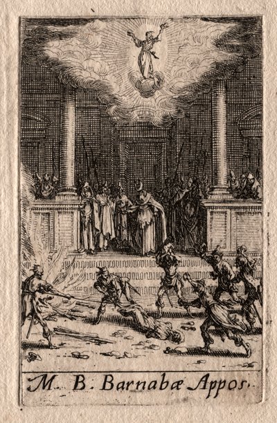 The Martyrdom of the Apostles: St. Barnabas by Jacques Callot