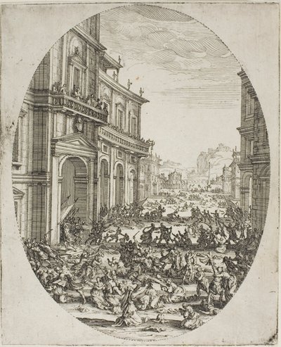 The Massacre of the Innocents (Second plate) by Jacques Callot
