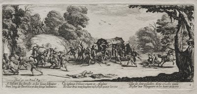 The Miseries of War: Highway Robbery by Jacques Callot