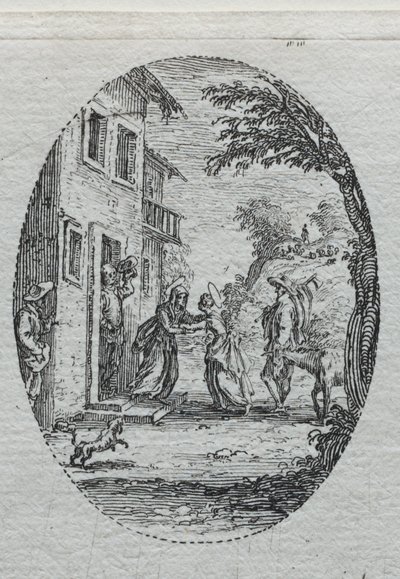 The Mysteries of the Passion: The Visitation by Jacques Callot