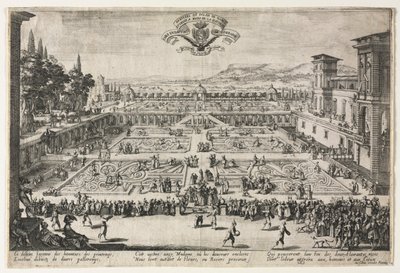 The Palace Gardens at Nancy by Jacques Callot