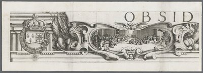 The Siege of La Rochelle: Plate 1 by Jacques Callot
