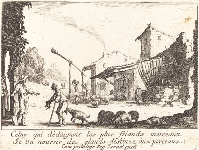 The Swineherd by Jacques Callot