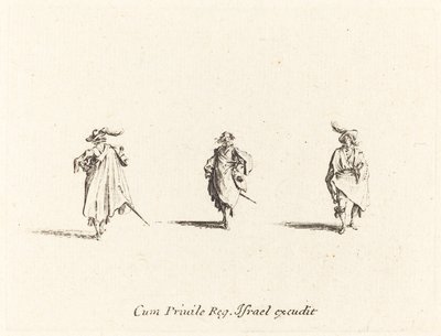 Three Gentlemen by Jacques Callot