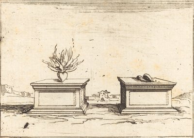 Two Hearts, 1628 by Jacques Callot