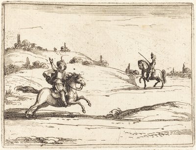 Two Knights by Jacques Callot