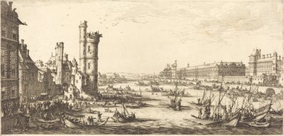 View of the Louvre by Jacques Callot