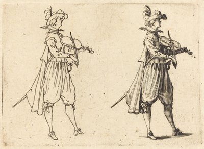 Violinist by Jacques Callot