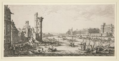 View of the Louvre by Jacques Callot