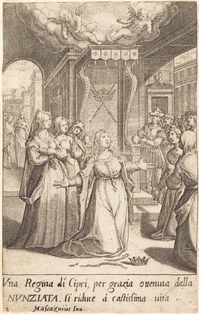 Queen of Cyprus by Jacques Callot after Donato Mascagni