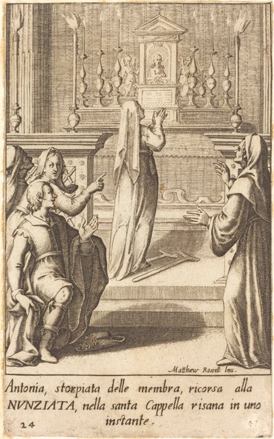 Antonia by Jacques Callot after Matteo Rosselli