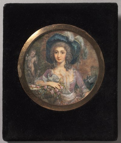 Portrait of Mademoiselle Colombi by Jacques Delusee