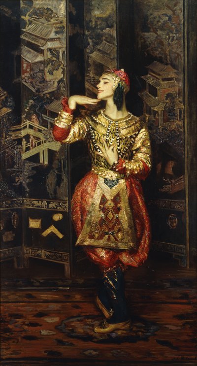 Vaslav Nijinsky in Danse Orientale by Jacques Emile Blanche