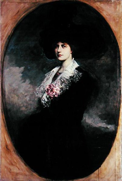 Portrait of a woman by Jacques Fernand Humbert