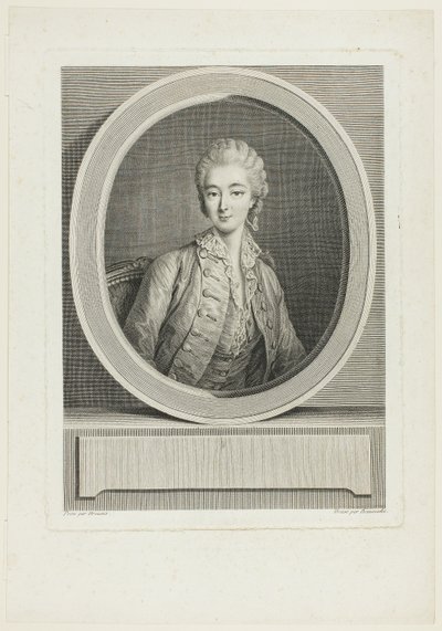 Portrait by Jacques Firmin Beauvarlet