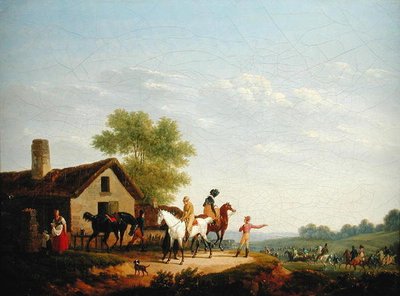 Horse Racing by Jacques Francois Joseph Swebach