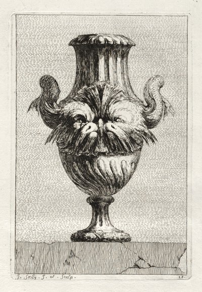 Suite of Vases: Plate 10 by Jacques François Saly