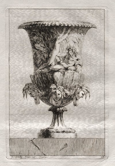 Suite of Vases: Plate 17 by Jacques François Saly