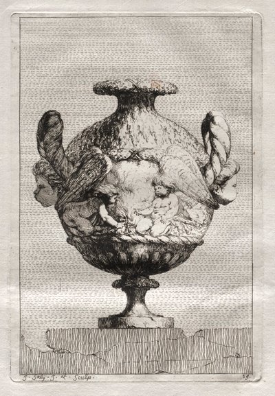 Suite of Vases: Plate 19 by Jacques François Saly