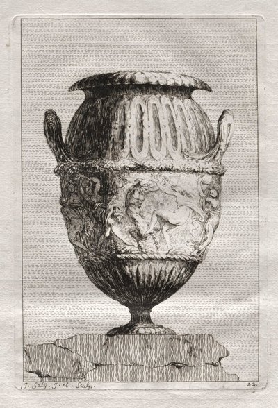 Suite of Vases: Plate 22 by Jacques François Saly