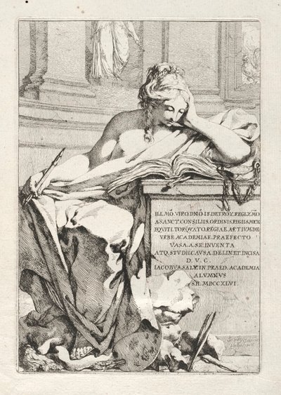 Suite of Vases: Title Page by Jacques François Saly