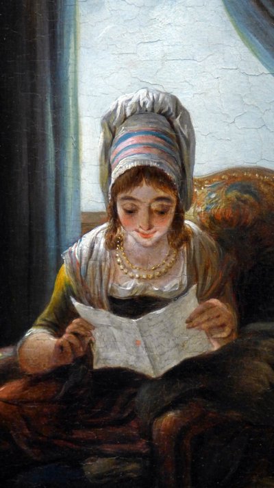 Reading (detail) by Jacques Gamelin