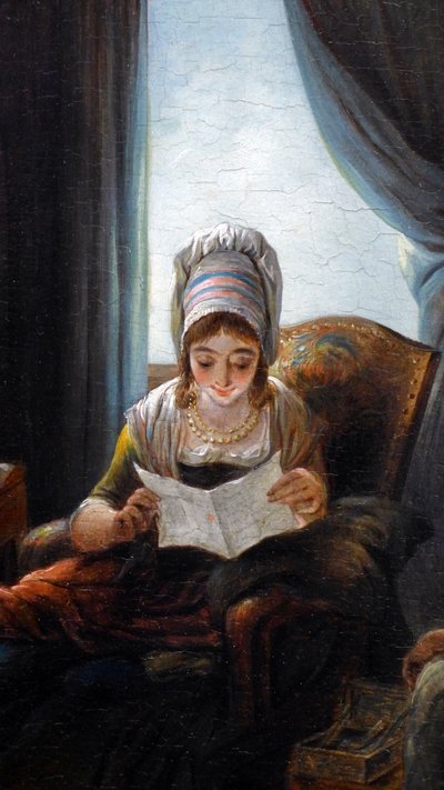 Reading (detail) by Jacques Gamelin