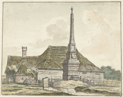 The Milestone or Boundary Post at Halfweg by Jacques Kuyper