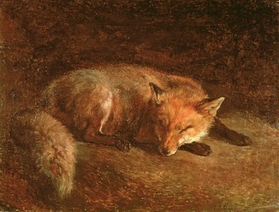 Sleeping Fox by Jacques Laurent Agasse