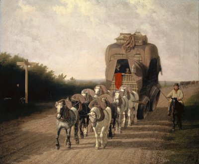 The Ludlow Carrier-Coach by Jacques Laurent Agasse