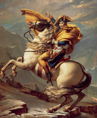 Napoleon Crossing the Alps by Jacques Louis David