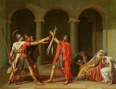The Oath of Horatii, 1784 by Jacques Louis David