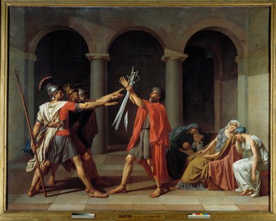 The Oath of the Horatii by Jacques Louis David