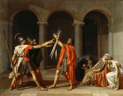 The Oath of the Horatii by Jacques Louis David