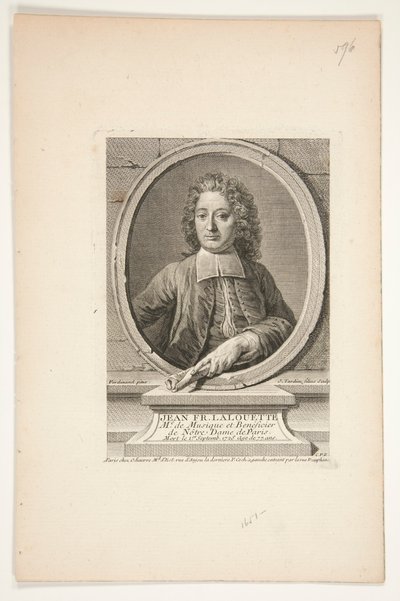 Portrait of Jean François Lalouette by Jacques Nicolas Tardieu