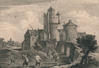 Le Chateau De Teniers, 1740 by Jacques Philippe Le Bas