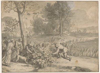 Rabbit and Duck Hunt by Jacques Stella (attributed to)