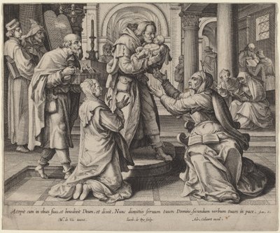 Presentation in the Temple by Jacques de Bie after Maarten