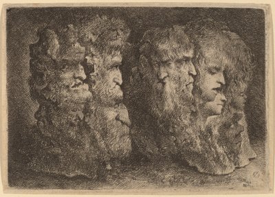 Grotesque Heads by Jacques de Gheyn III