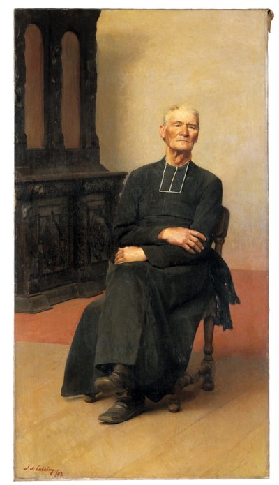 Portrait of an Old Priest by Jacques de Lalaing