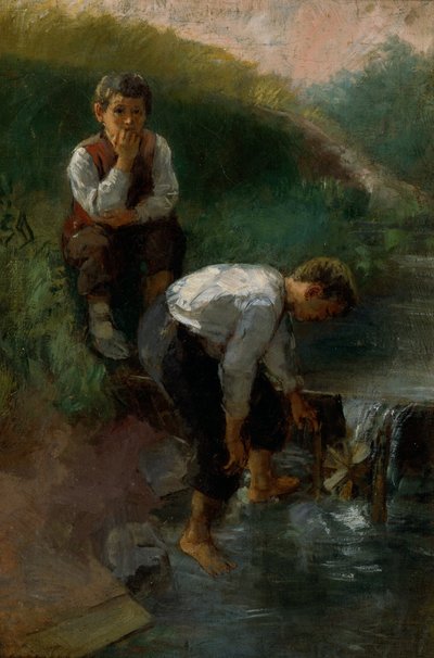 Two Boys by Jahn Ekenaes