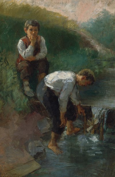 Two Boys by Jahn Ekenaes