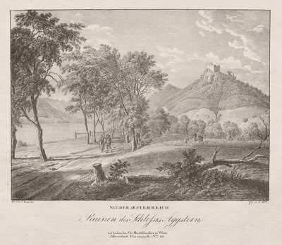 Lower Austria, Ruins of Aggenstein Castle by Jakob Alt