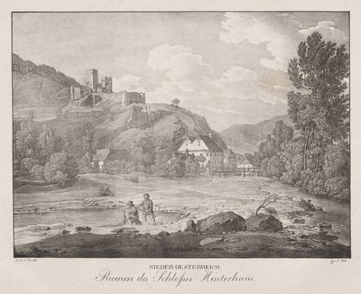 Lower Austria, Ruins of Hinterhaus Castle by Jakob Alt