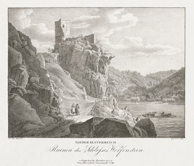 Lower Austria, Ruins of Werfenstein Castle by Jakob Alt